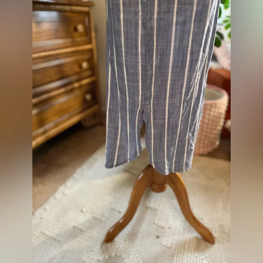 Universal Thread Blue and White Striped Midi Dress - Picture 3 of 6